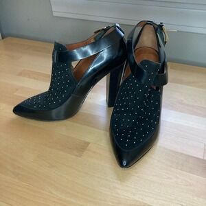 Rebecca Minkoff Black Studded Pointed High Heels size 10 M